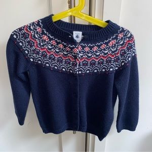 Petit Bateau Toddler Cardigan